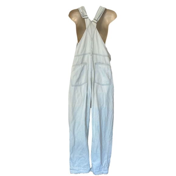 We The Free People Ziggy Denim Bib Overalls Size Small Light Wash Blue Women - Picture 7 of 12
